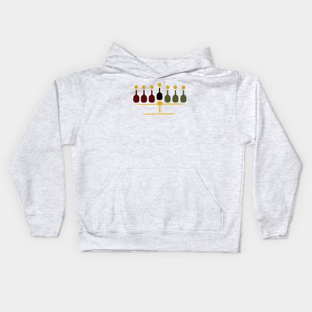 Pickleball Kwanzaa Kinara Kids Hoodie by whyitsme